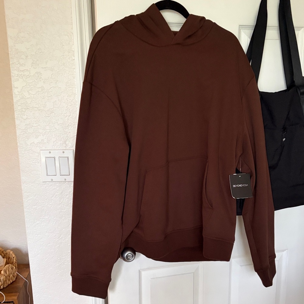 NWT Brown Hoodie by Beyond Yoga